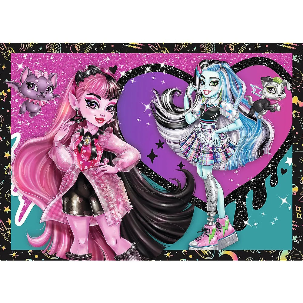 PUZZLE TREFL 4IN1 MONSTER HIGH O ZI ELECTRIZANTA , TREFL 4IN1