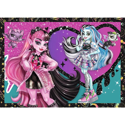 PUZZLE TREFL 4IN1 MONSTER HIGH O ZI ELECTRIZANTA , TREFL 4IN1