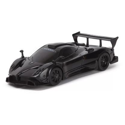 MASINUTA METALICA CONVERTIBILA PAGANI ZONDA R NEGRU CU SCARA 1 LA 32, RASTAR METAL 1:32