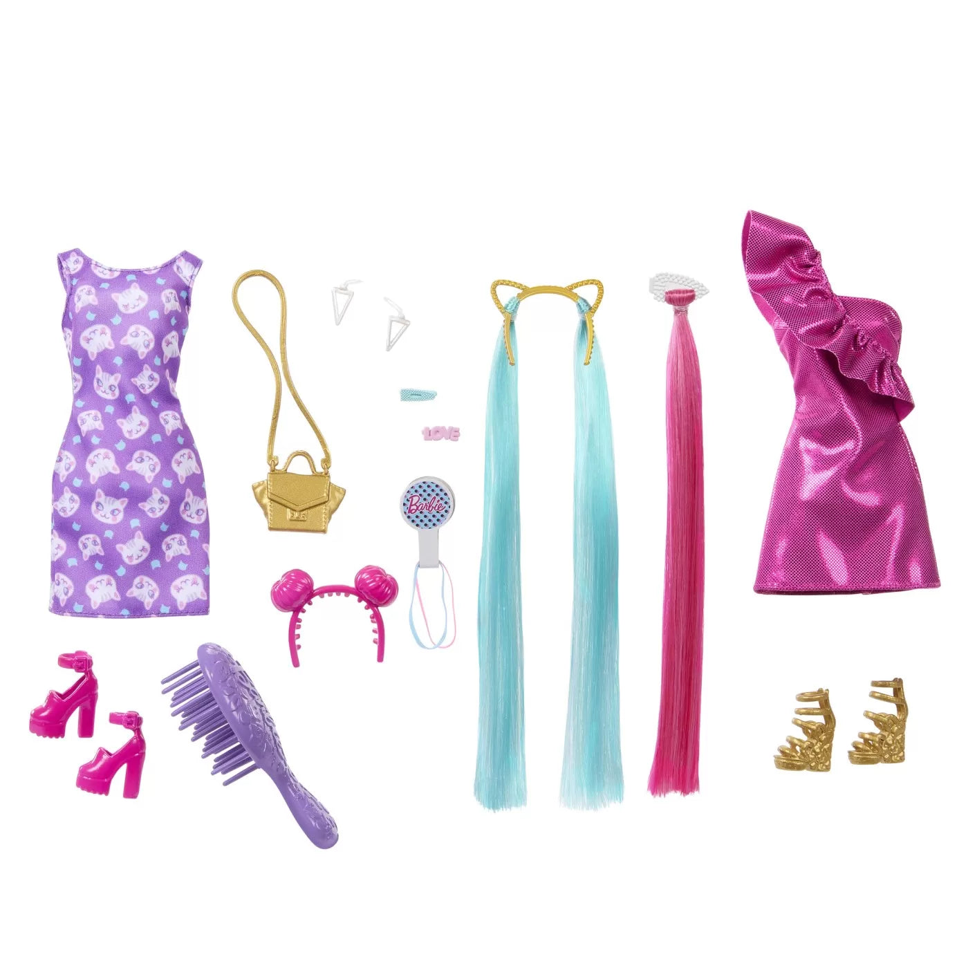 BARBIE PAPUSA BARBIE FUN AND FANCY HAIR, BARBIE - FASHIONISTAS