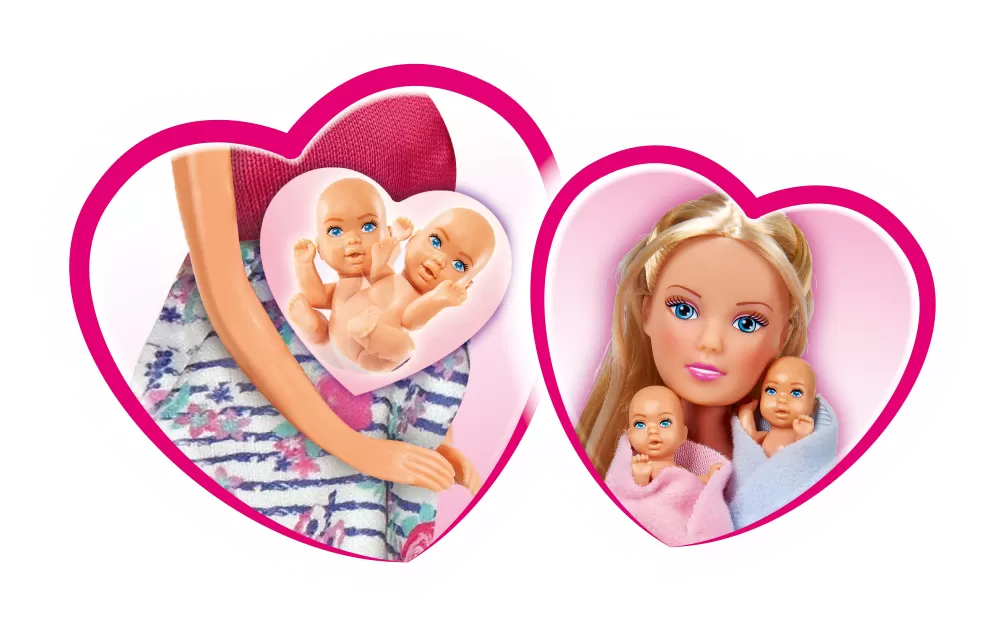 PAPUSA STEFFI CU GEMENI SI ACCESORII, STEFFI LOVE
