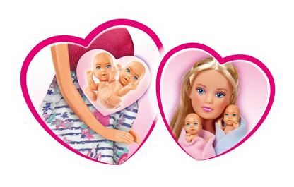 PAPUSA STEFFI CU GEMENI SI ACCESORII, STEFFI LOVE