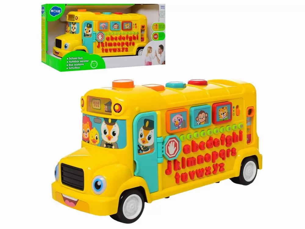 AUTOBUZ SCOLAR EDUCATIV CU SUNETE SI LUMINI, HOLA