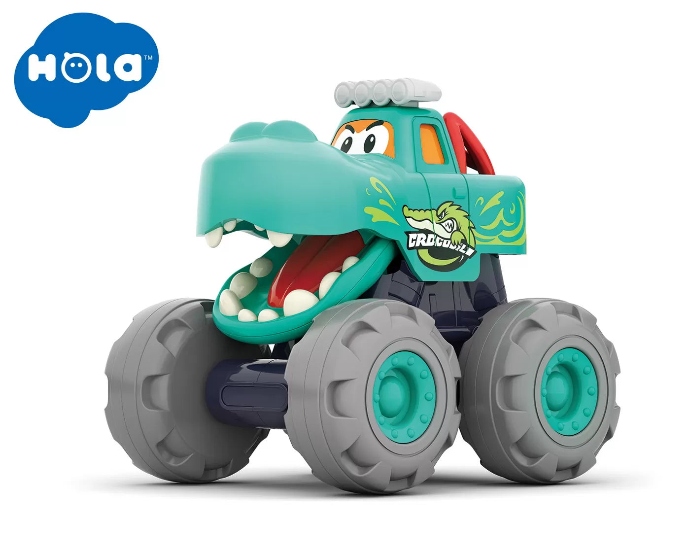MASINUTA BEBE MONSTER TRUCK CROCODILUL, HOLA