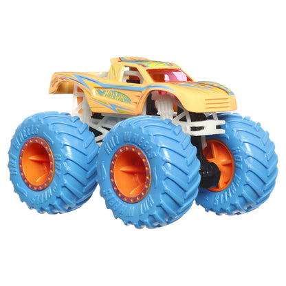 HOT WHEELS MONSTER TRUCK GLOW IN THE DARK MASINUTA PODIUM CRASHER SCARA 1:64, HOT WHEELS - MONSTER TRUCK