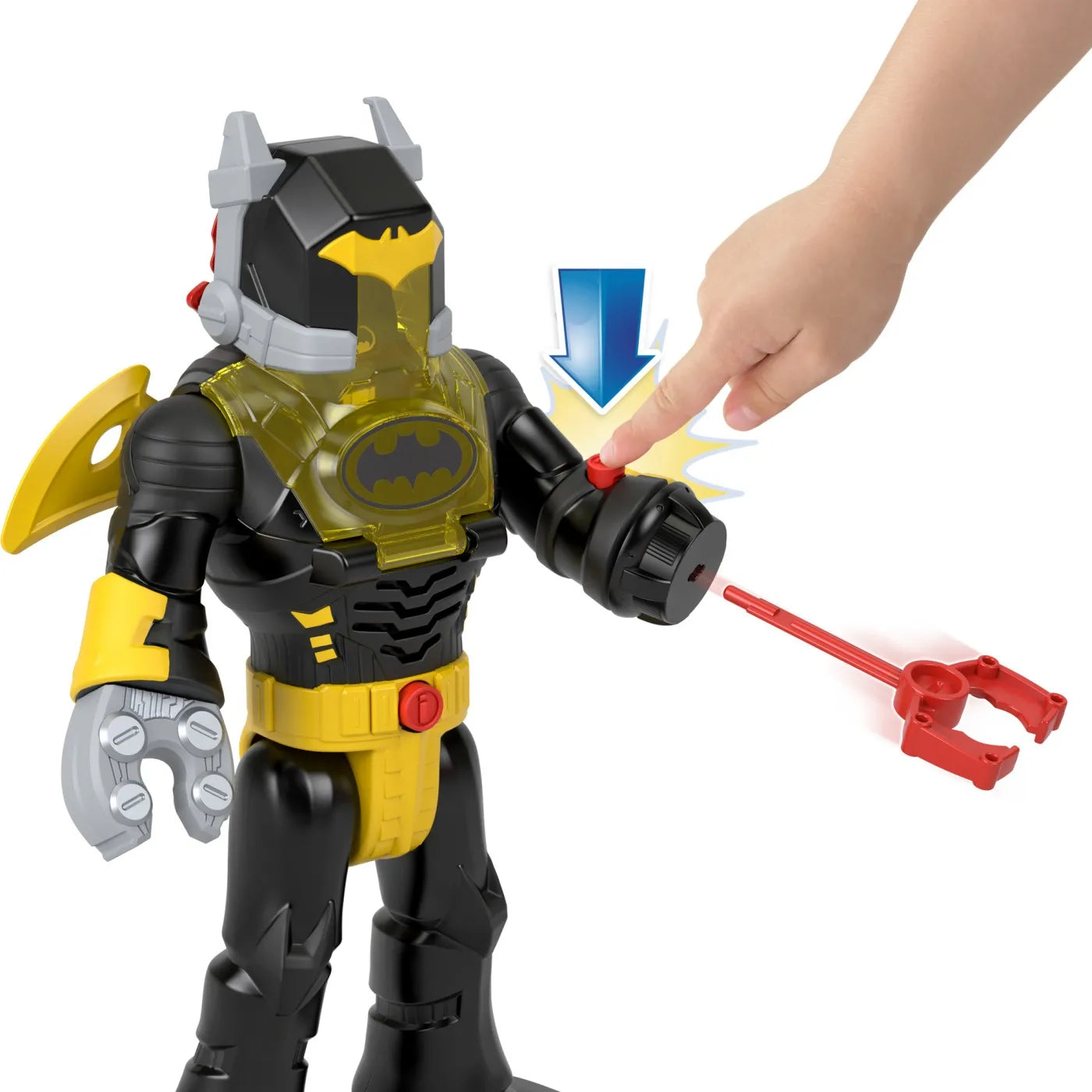 FISHER PRICE IMAGINEXT DC SUPER FRIENDS SET FIGURINA BATMAN SI COSTUM EXO CU LUMINI SI SUNETE, FISHER PRICE