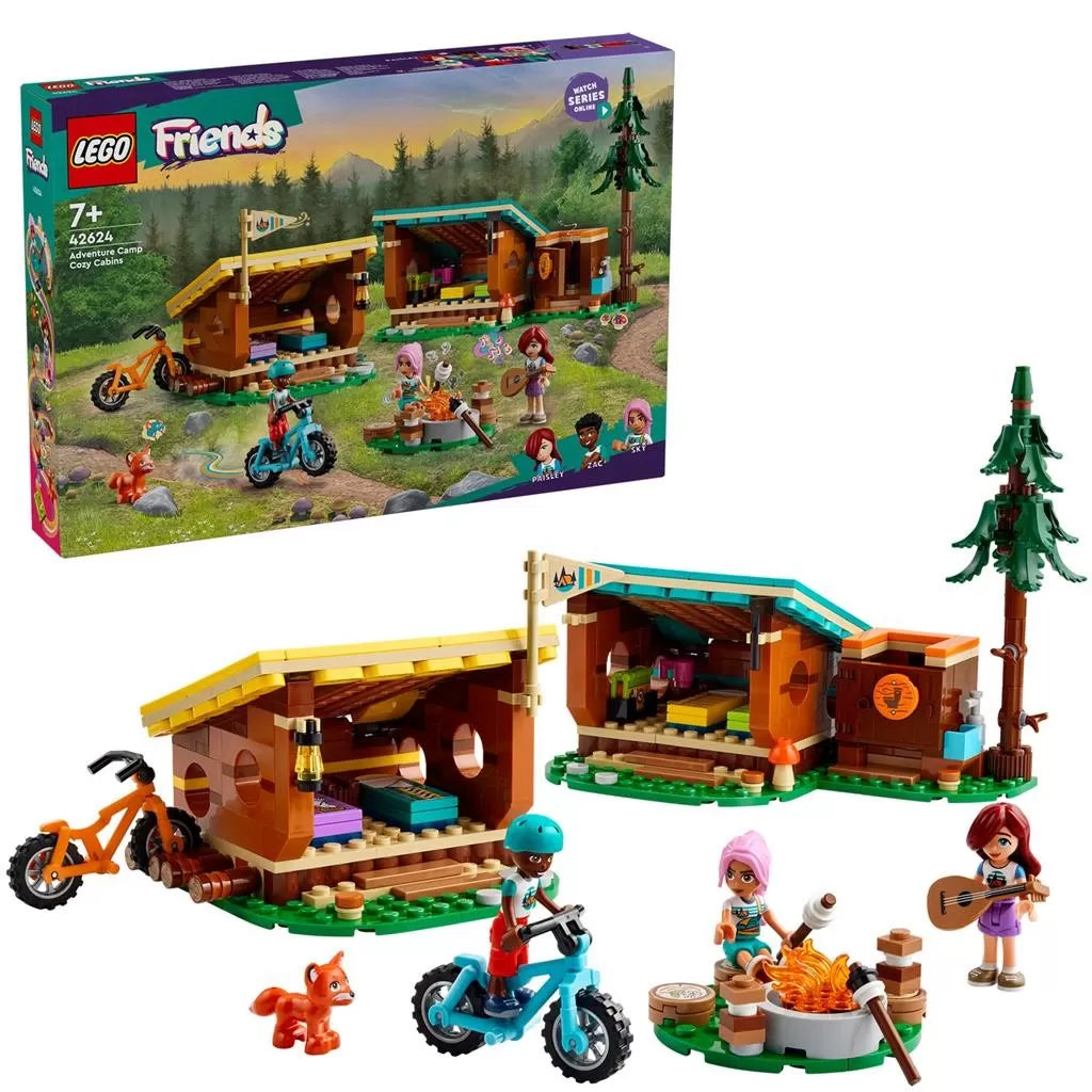 LEGO FRIENDS CABANE CONFORTABILE IN TABARA DE AVENTURI 42624, LEGO FRIENDS