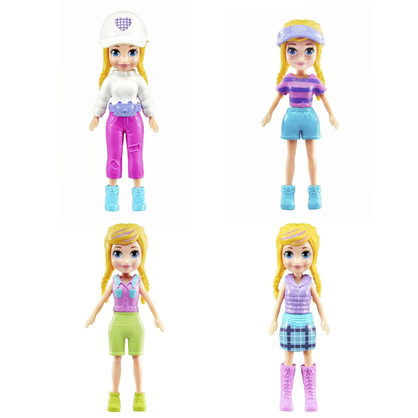 POLLY POCKET SET 2 PAPUSI SI ACCESORII 27 PIESE, POLLY POCKET