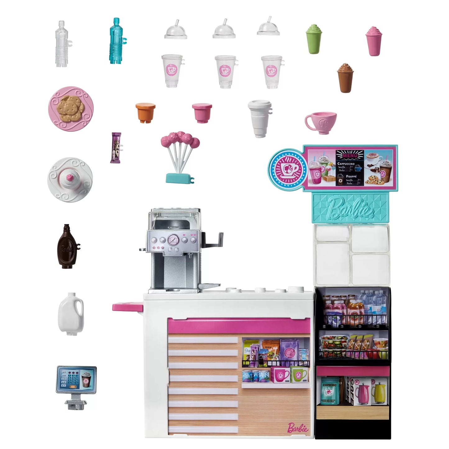 BARBIE  SET CAFENEA CU 20 DE ACCESORII, BARBIE - I CAN BE