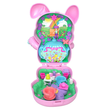 POLLY POCKET SET GENTUTA ANIMALUT IEPURAS LA PETRCERE CU ACCESORII, POLLY POCKET