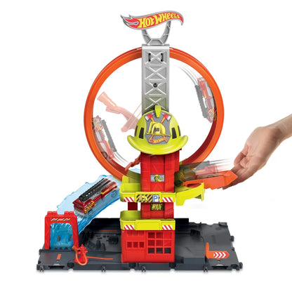 HOT WHEELS STATIA DE POMPIERI SUPER LOOP, HOT WHEELS - CITY