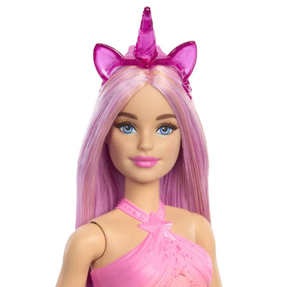 BARBIE PAPUSA BARBIE CU ACCESORII MAGICE DE UNICORN, BARBIE - DREAMTOPIA
