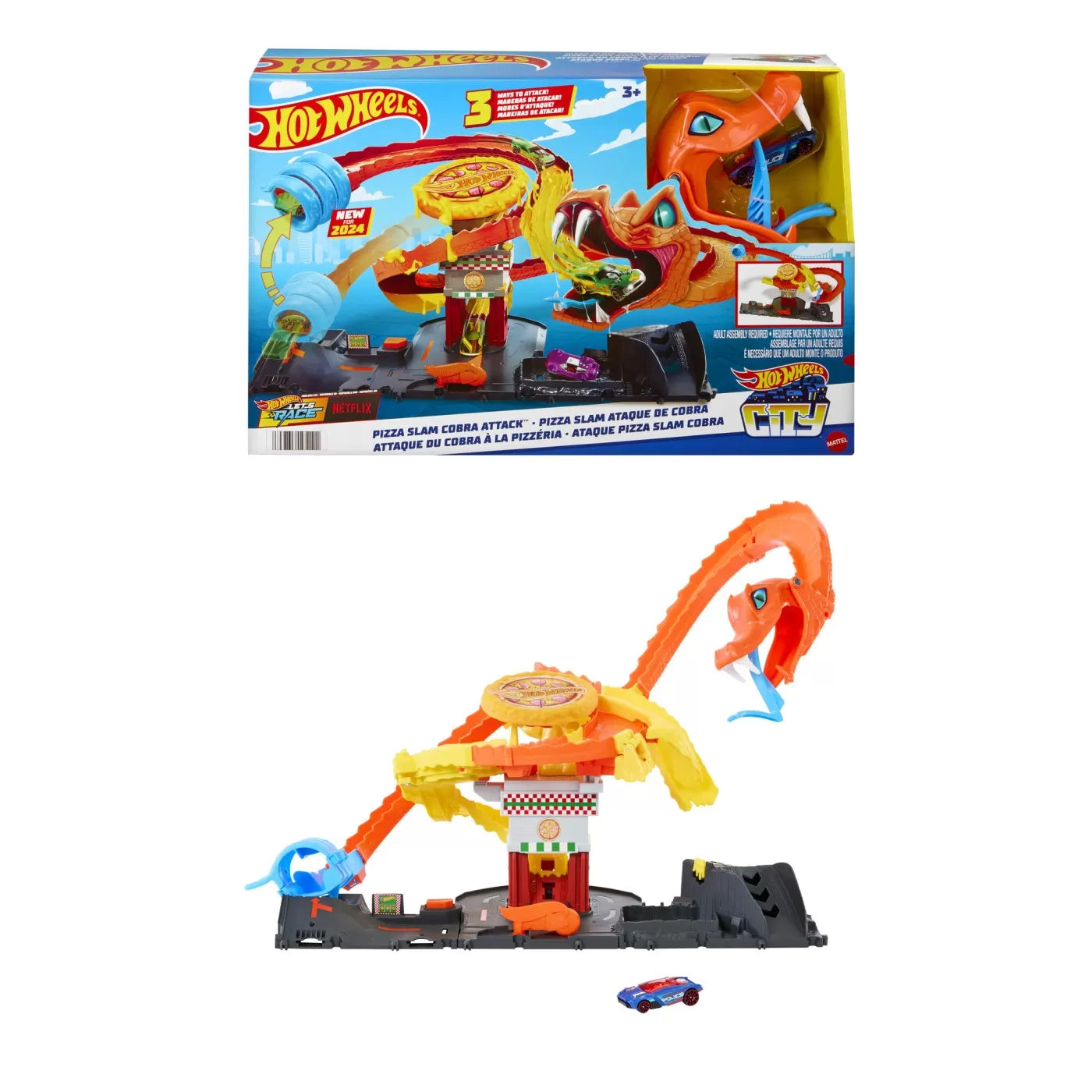 HOT WHEELS CITY PIZZERIA ATACUL COBREI, HOT WHEELS - CITY
