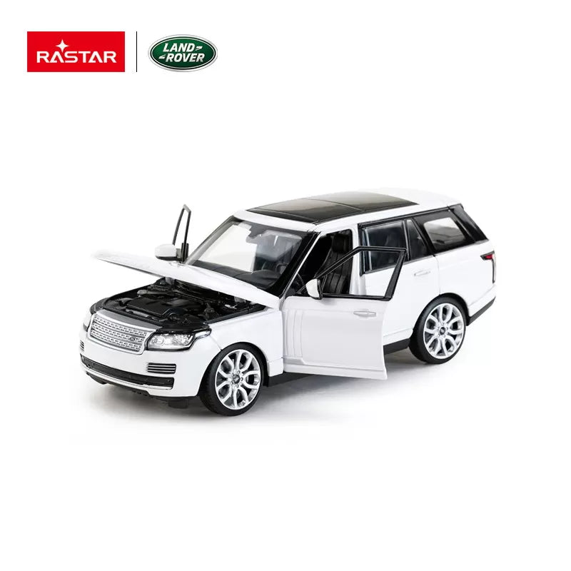 MASINUTA METALICA RANGE ROVER ALB SCARA 1 LA 24, RASTAR METAL 1:24