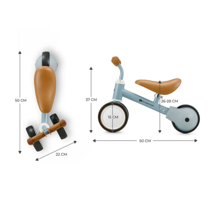 BICICLETA ECHILIBRU KINDERKRAFT CUTIE LIGHT BLUE, KINDERKRAFT