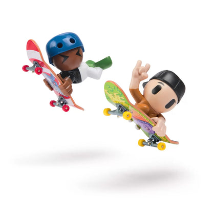 TECH DECH SK8 CREW PACHET 2 SETURI PLACA SI FIGURINA 9.6CM SAPCA NEAGRA SI CASCA ALBASTRA, TECH DECK