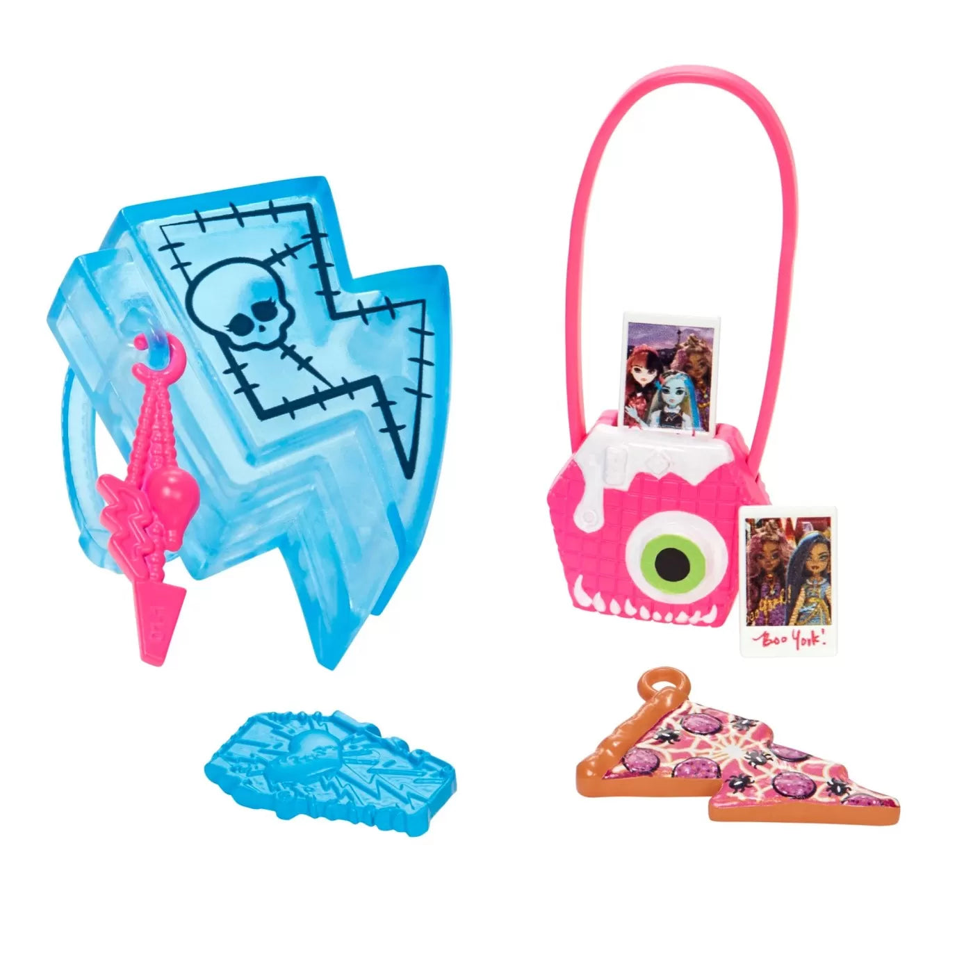 MONSTER HIGH PAPUSA FRANKIE STEIN CU ANIMALUT SI ACCESORII, MONSTER HIGH