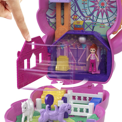 POLLY POCKET SET GENTUTA ANIMALUT PONEI LA RODEO CU ACCESORII, POLLY POCKET