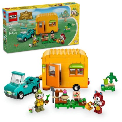 LEGO ANIMAL CROSSING CARAVANA SI MAGAZINUL DE GRADINARIT AL LUI LEIF 77054, LEGO ANIMAL CROSSING