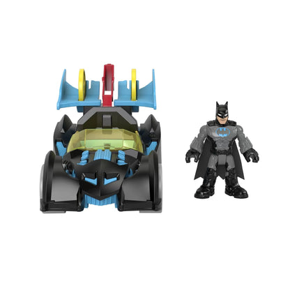 FISHER PRICE IMAGINEXT DC SUPER FRIENDS VEHICUL CU FIGURINA BATMAN CU COSTUM GRI, FISHER PRICE - DC SUPER FRIENDS