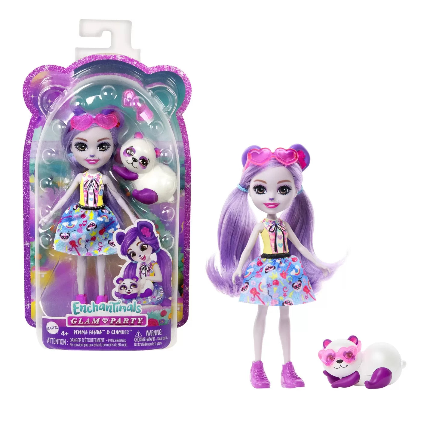 ENCHANTIMALS PAPUSI SI ANIMALUTE PEMMA PANDA SI CLAMBER, ENCHANTIMALS - PAPUSI