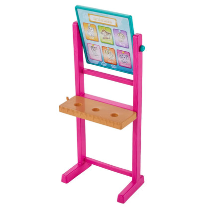 BARBIE CARIERE SET MOBILIER CU PAPUSA BRUNETA PROFESOARA , BARBIE - I CAN BE
