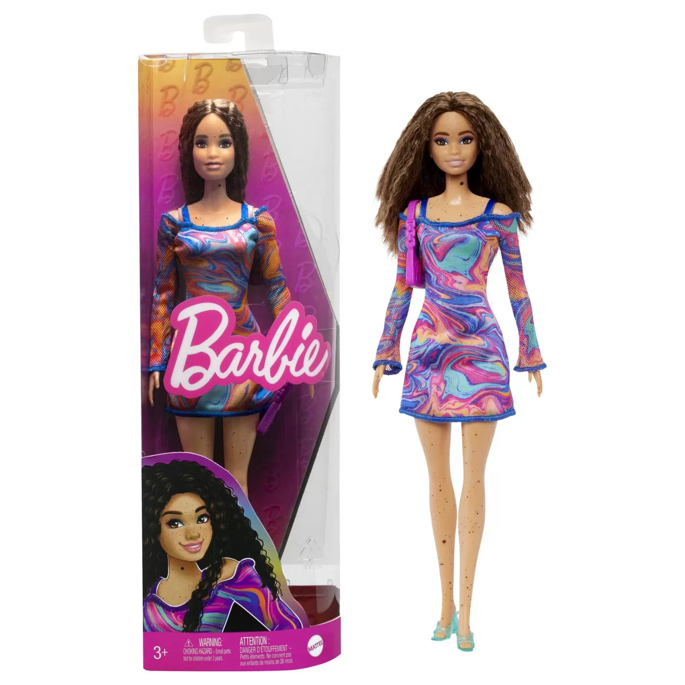 PAPUSA BARBIE FASHIONISTA SATENA CU PISTRUI, BARBIE - FASHIONISTAS