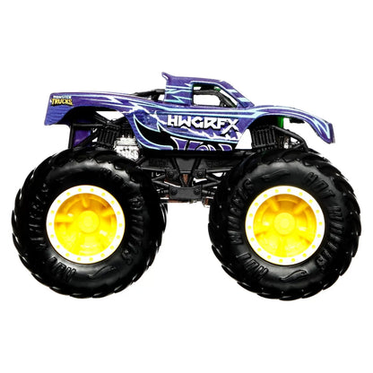HOT WHEELS MONSTER TRUCK CAMION PODIUM CRASHER CU CULORI SCHIMBATOARE SCARA 1:64, HOT WHEELS - MONSTER TRUCK