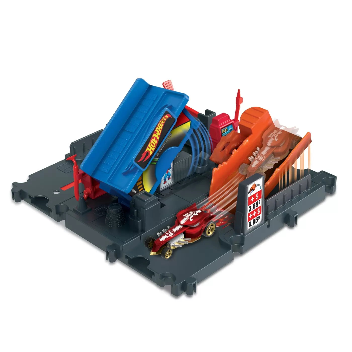 HOT WHEELS CITY EXPLORER PISTA FUEL STATION SHIFT, HOT WHEELS - CITY