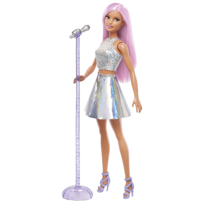 BARBIE PAPUSA BARBIE YOU CAN BE SET BARBIE STAR POP SI MICROFON, BARBIE - I CAN BE