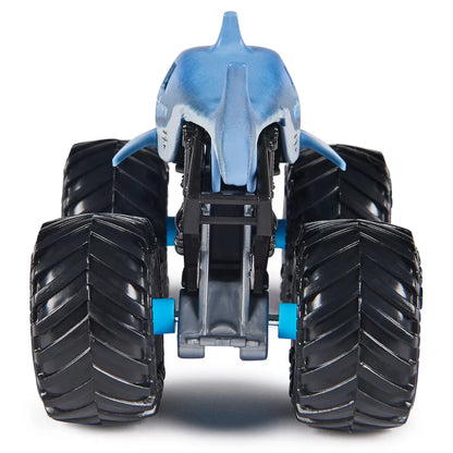 MONSTER JAM MASINUTA METALICA MEGALODON SCARA 1 LA 64, MONSTER JAM