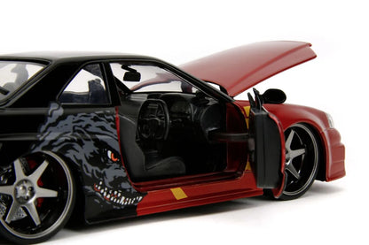 JADA GODZILLA MASINUTA METALICA NISSAN SKYLINE GTR SCARA 1 LA 24, JADATOYS