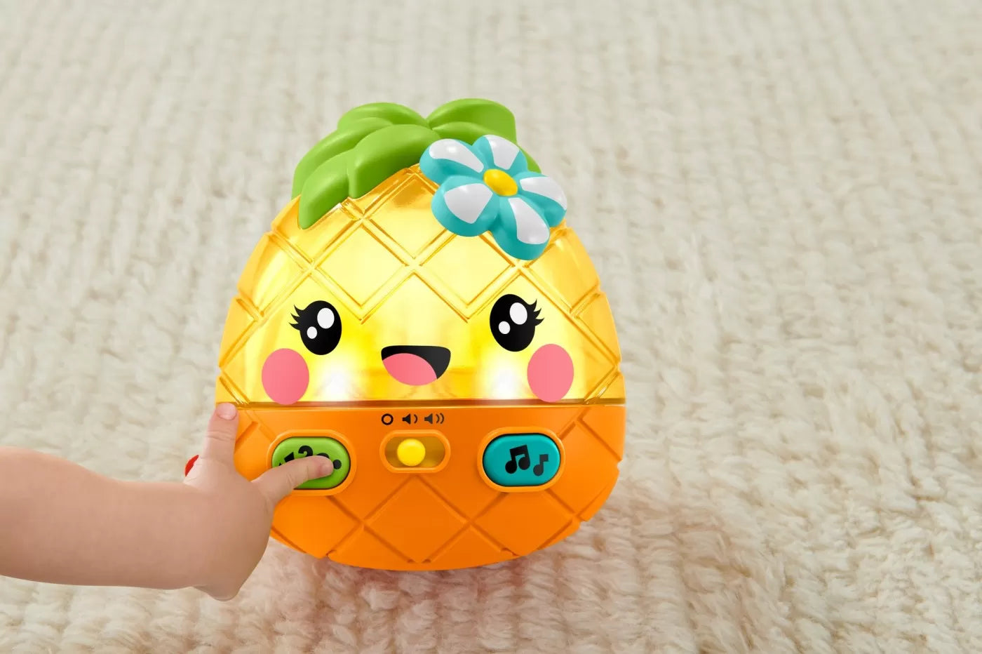 FISHER PRICE ANANAS CU SUNETE SI LUMINI, FISHER PRICE - INFANT