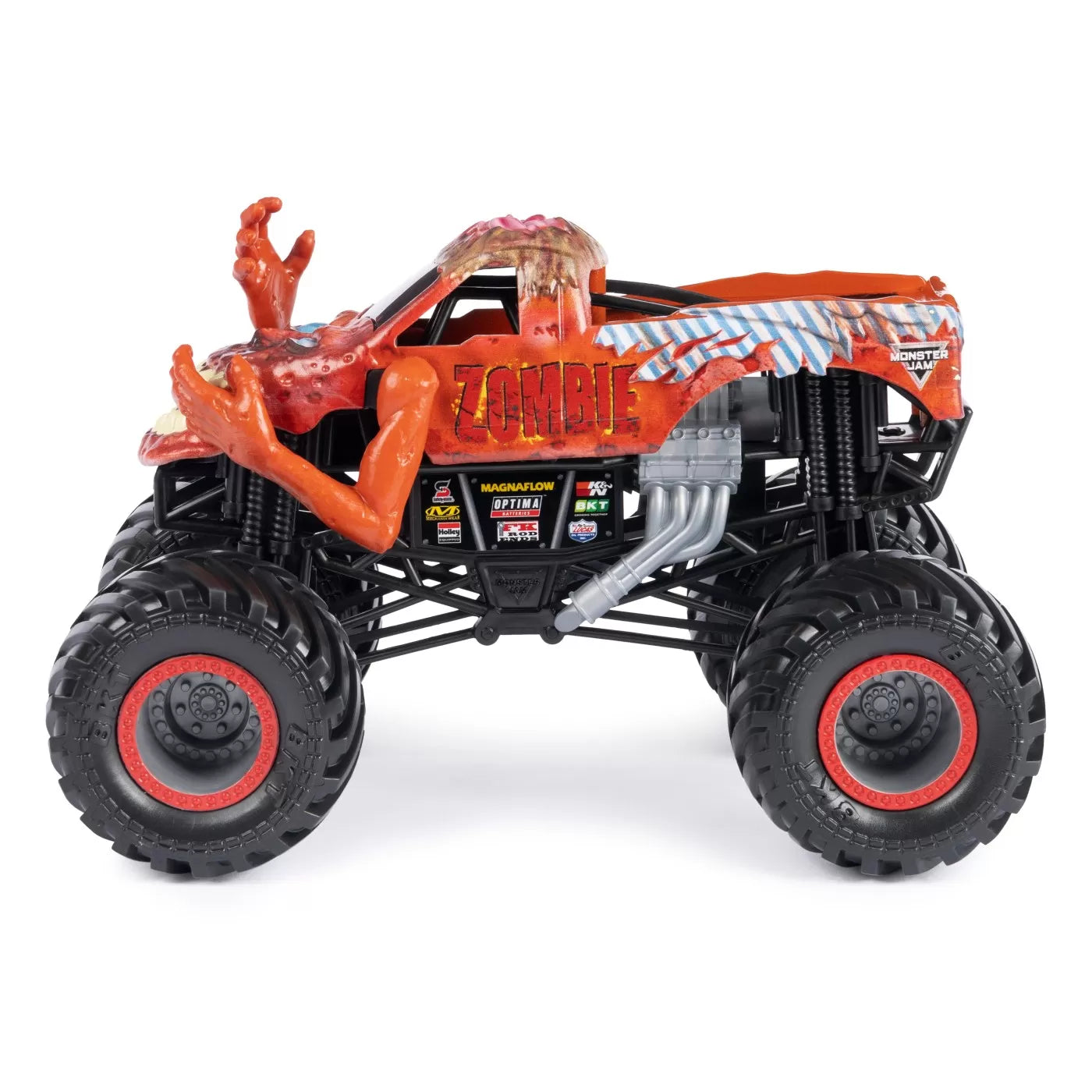 MONSTER JAM MASINUTA METALICA ZOMBIE SCARA 1:24, MONSTER JAM