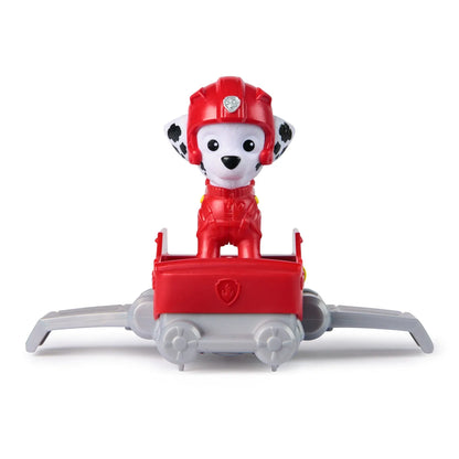 PATRULA CATELUSILOR ACTION PUPS SET VEHICUL DE SALVARE HOVERBOARD SI FIGURINA MARSHALL 5 CM, PATRULA CATELUSILOR
