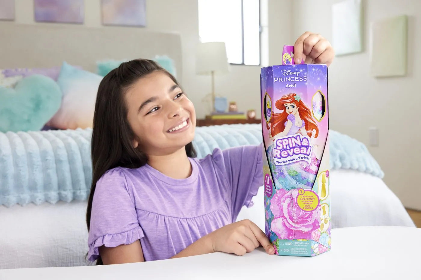 DISNEY PRINCESS SPIN AND REVEAL PAPUSA ARIEL, DISNEY PRINCESS