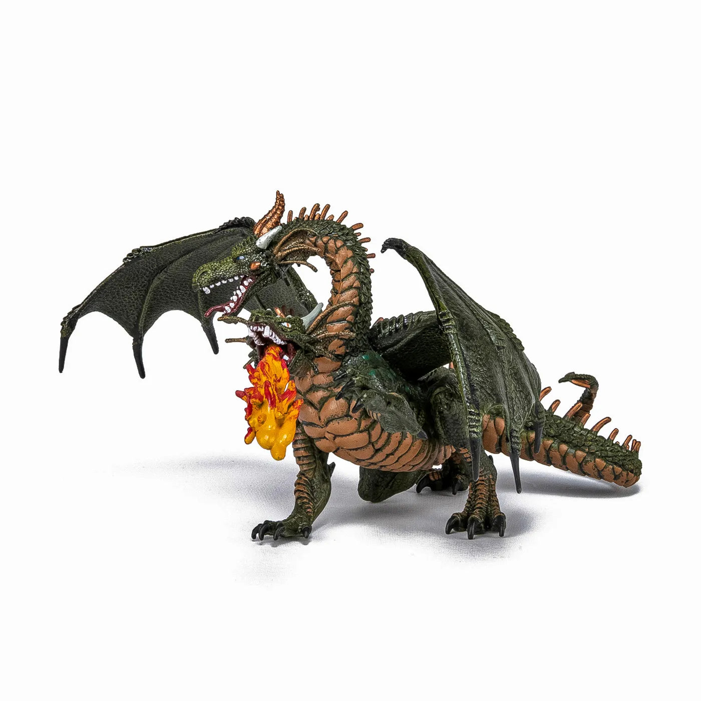 PAPO FIGURINA DRAGON CU 2 CAPETE, PERSONAJE MEDIEVALE FANTASTICE