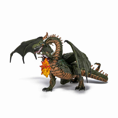 PAPO FIGURINA DRAGON CU 2 CAPETE, PERSONAJE MEDIEVALE FANTASTICE