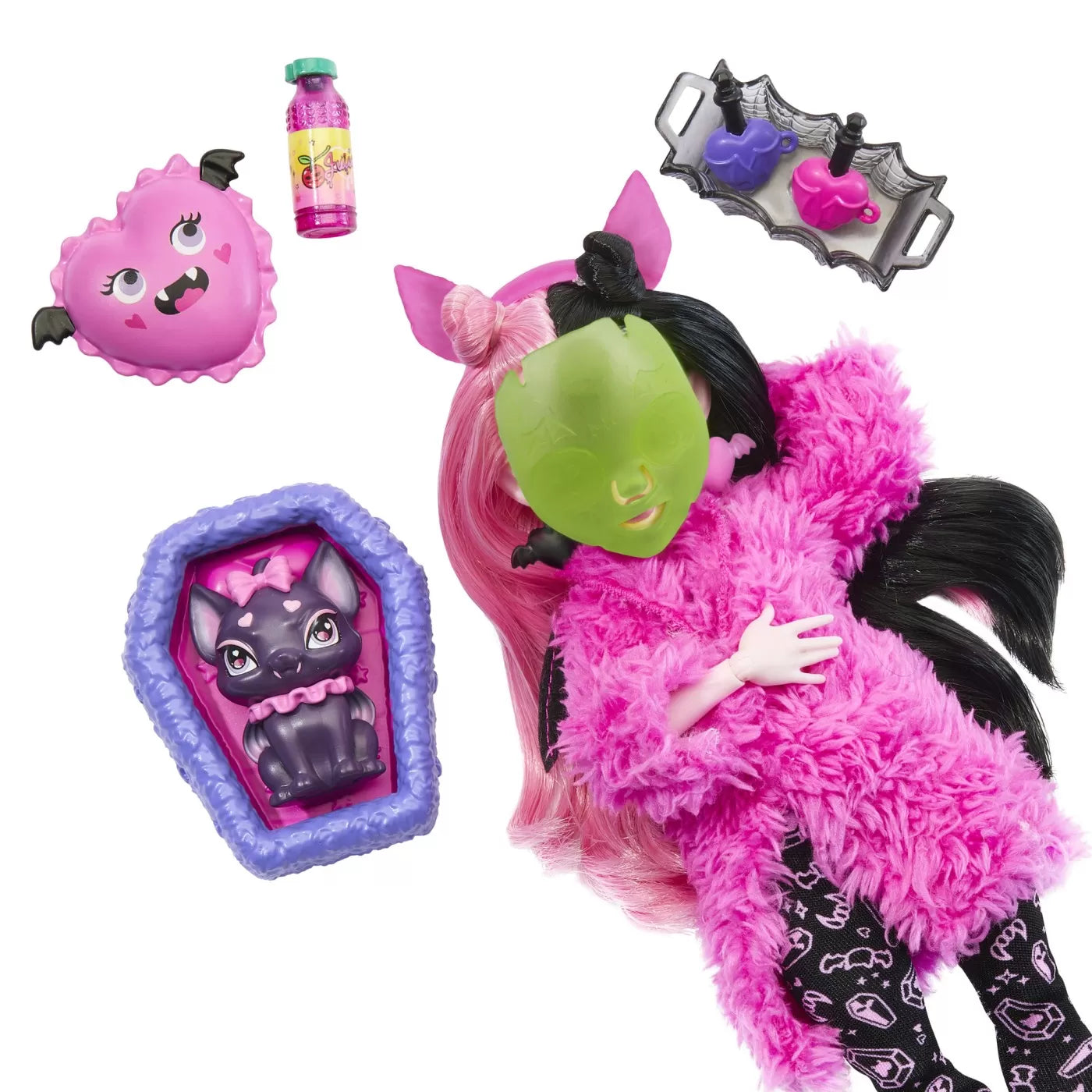 MONSTER HIGH PAPUSA DRACULAURA CREEPOVER PARTY, MONSTER HIGH