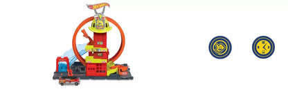 HOT WHEELS STATIA DE POMPIERI SUPER LOOP, HOT WHEELS - CITY
