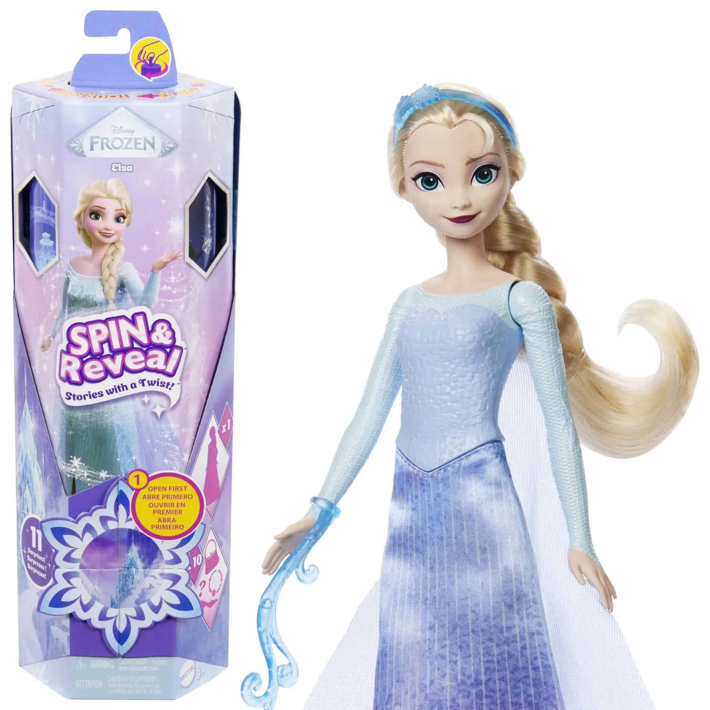 DISNEY FROZEN SPIN AND REVEAL PAPUSA ELSA, DISNEY FROZEN