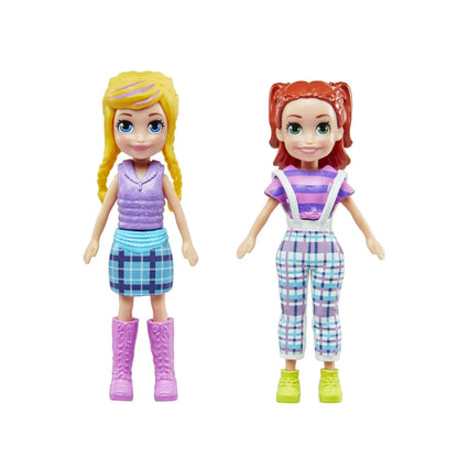 POLLY POCKET SET 2 PAPUSI SI ACCESORII 27 PIESE, POLLY POCKET