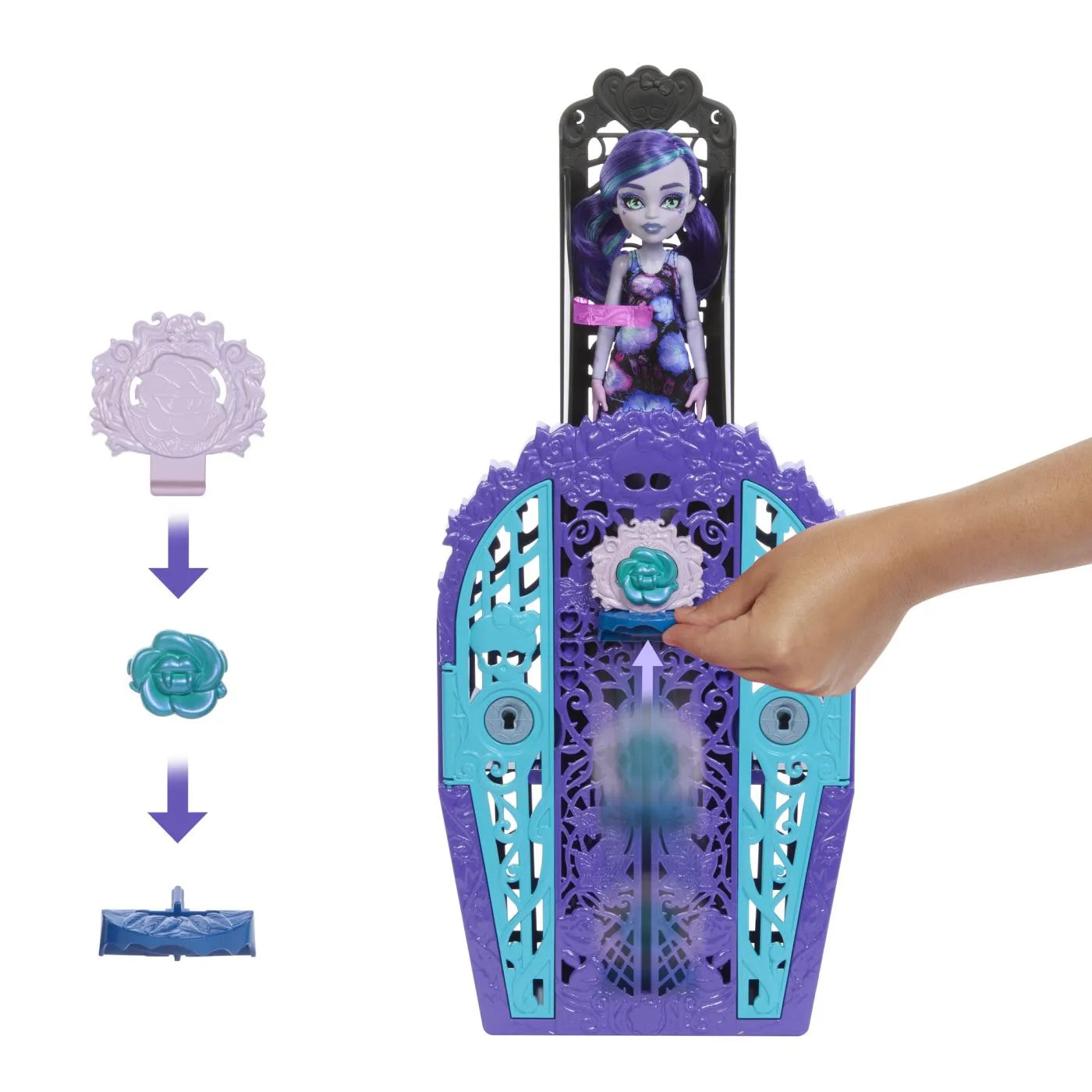 MONSTER HIGH GRADINA DE LA MIEZUL NOPTII PAPUSA TWYLA, MONSTER HIGH