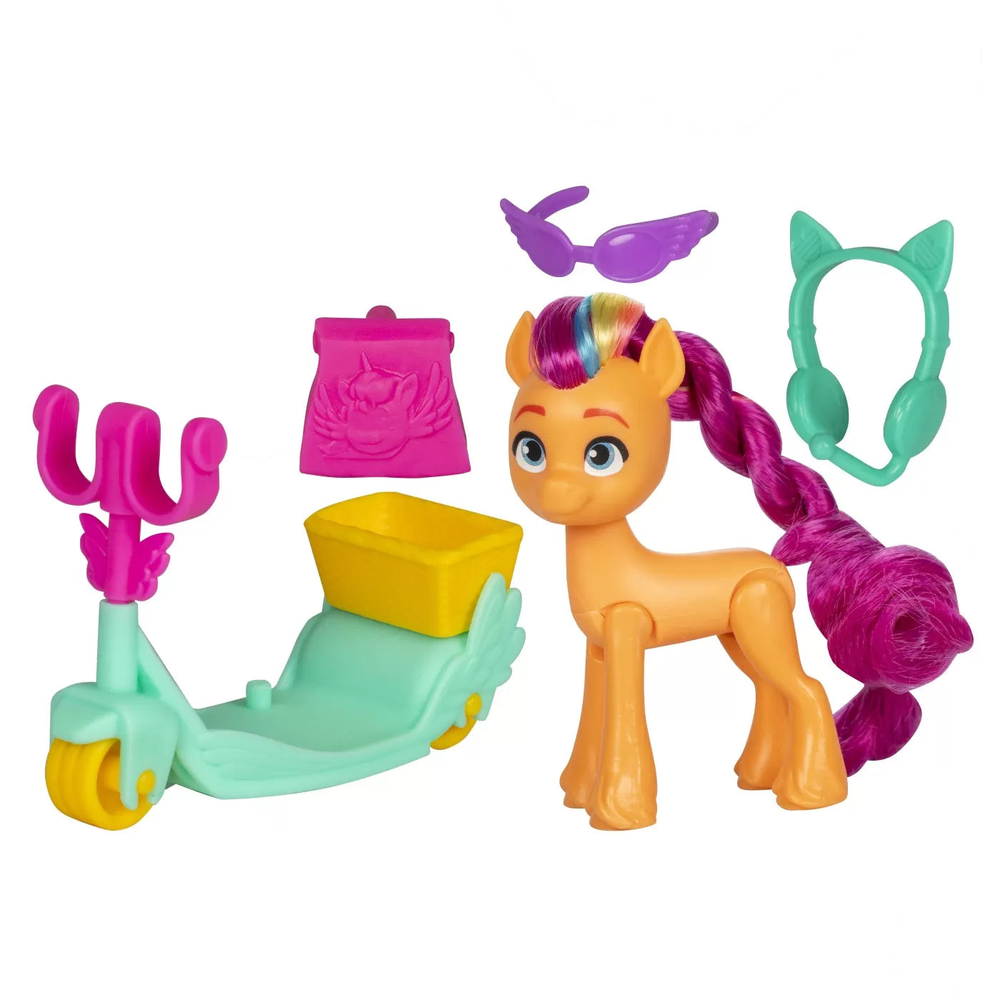 MY LITTLE PONY SUNNY STARSCOUT PE SCOOTER SET FIGURINA SI 4 ACCESORII, MY LITTLE PONY