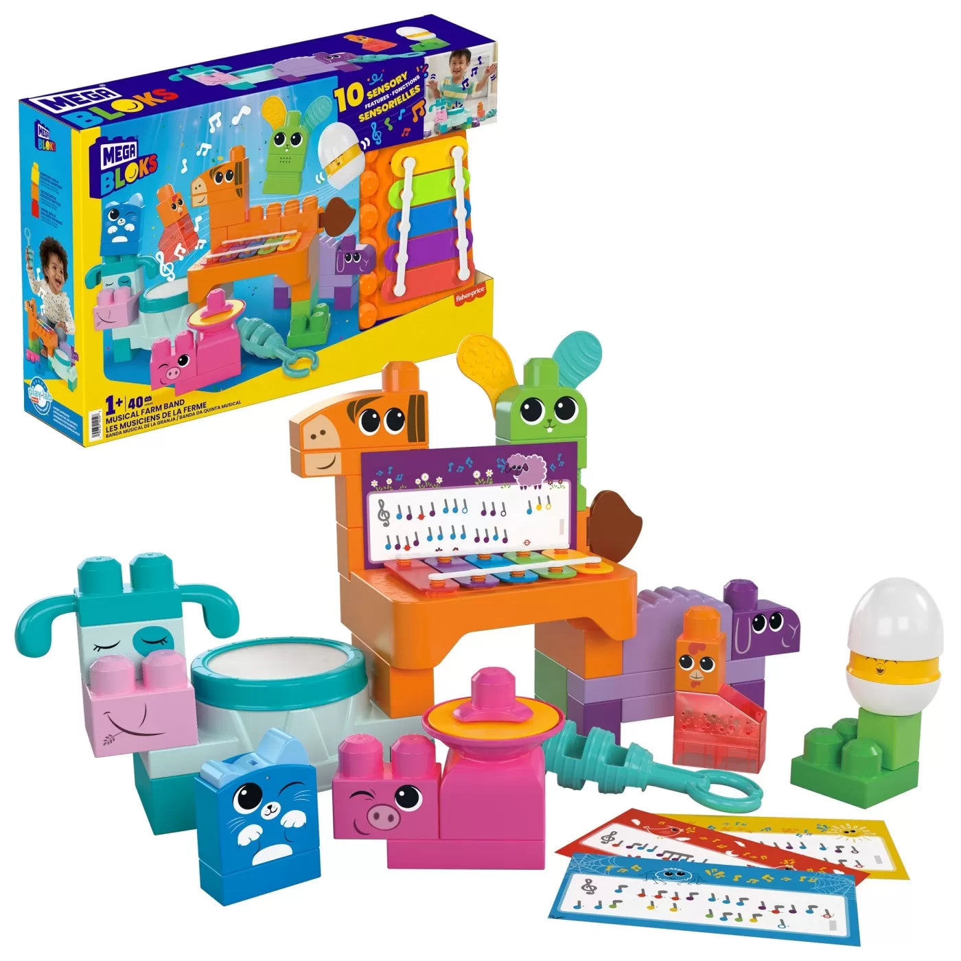 MEGA BLOKS SET DE CONSTRUCTIE 40 PIESE, MEGA BLOKS