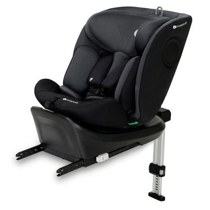 SCAUN AUTO I-SIZE, 40-150 CM, KINDERKRAFT I-360, BLACK, KINDERKRAFT