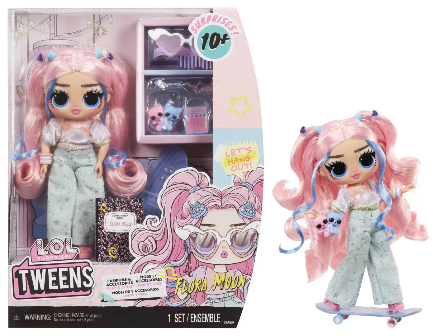 L.O.L. SURPRISE! TWEENS PAPUSA FASHIONISTA FLORA MOON CU SURPRIZE, LOL SURPRISE