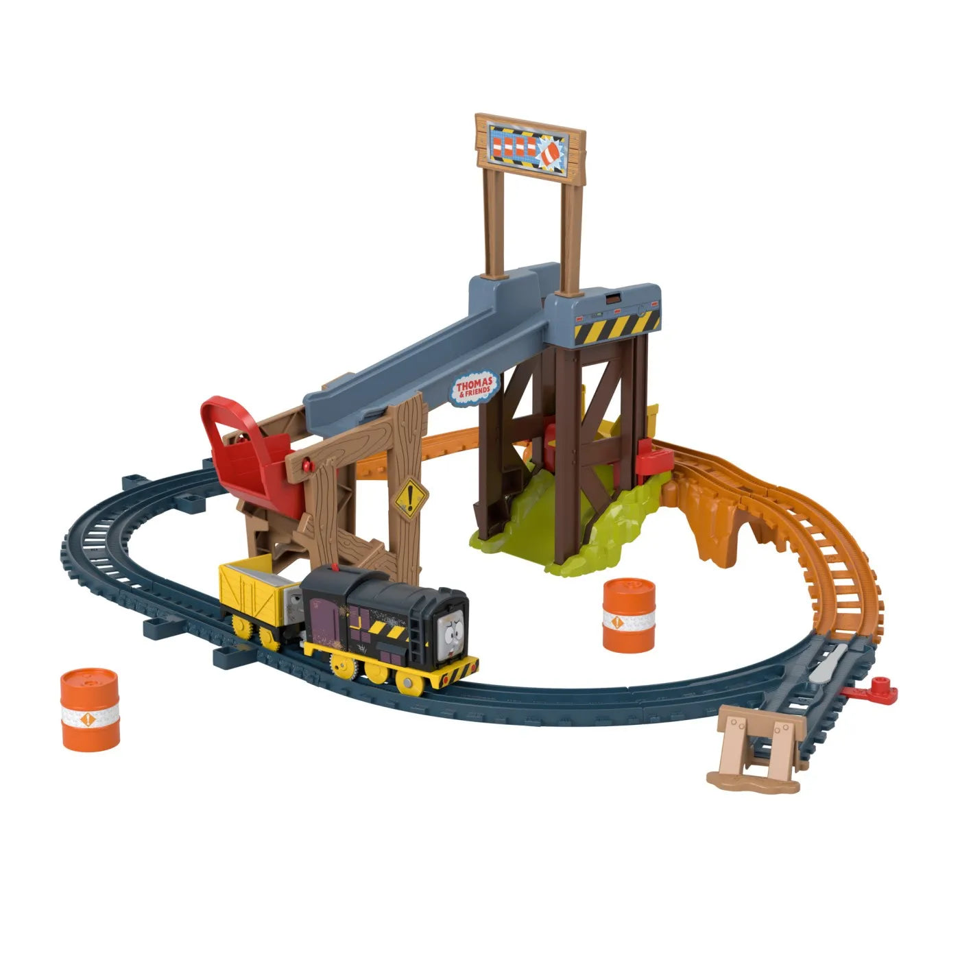 THOMAS SET DE CONSTRUCTIE RIDICA SI INCARCA MARFA CU DIESEL , THOMAS - THOMAS