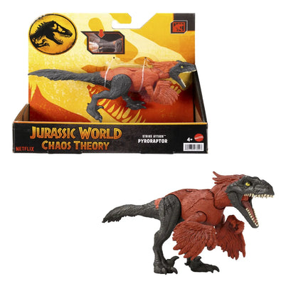 JURASSIC WORLD CHAOS THEORY STRIKE ATTACK DINOZAUR PYRORAPTOR, JURASSIC WORLD