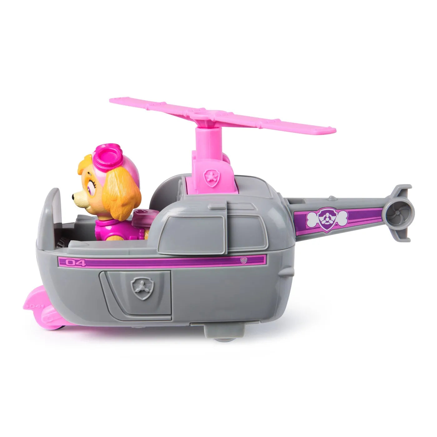 PATRULA CATELUSILOR SET VEHICUL DE BAZA ELICOPTER SI FIGURINA SKYE, PATRULA CATELUSILOR